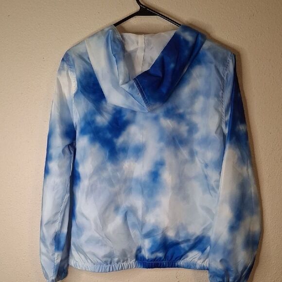 Justice Blue Tie-Dye Zip-Up Jacket size 18/20 - Picture 3 of 6